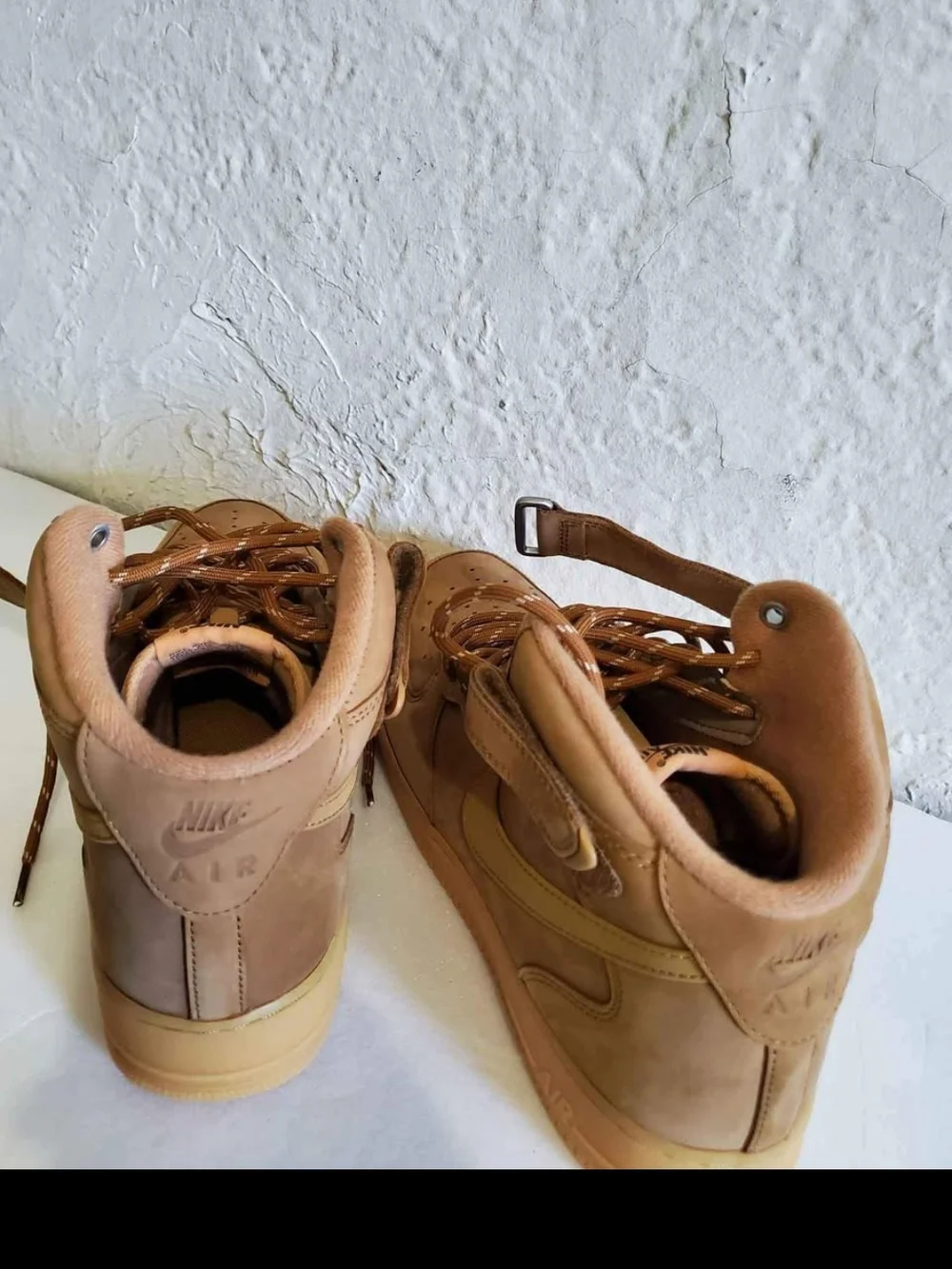 Nike Air Force 1 Mid Wheat Tan Sneakers