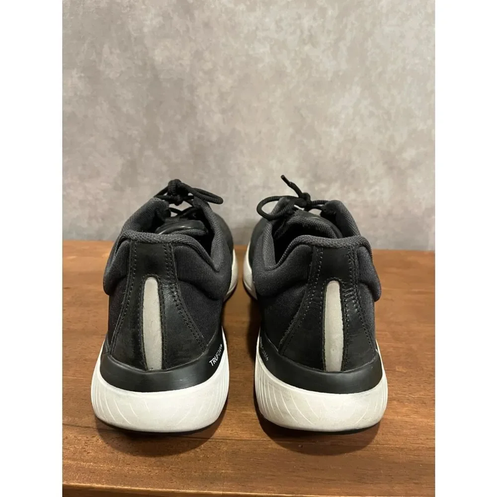 Johnston & Murphy Black Leather Athletic Sneakers with White Sole size 9.5