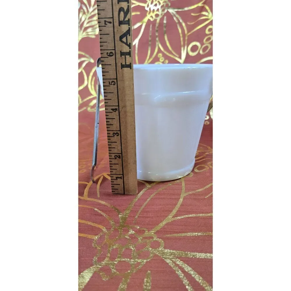 Vintage White Milk Glass Ice Bucket