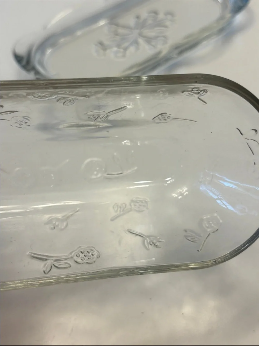 Anchor Hocking delicate glass butter