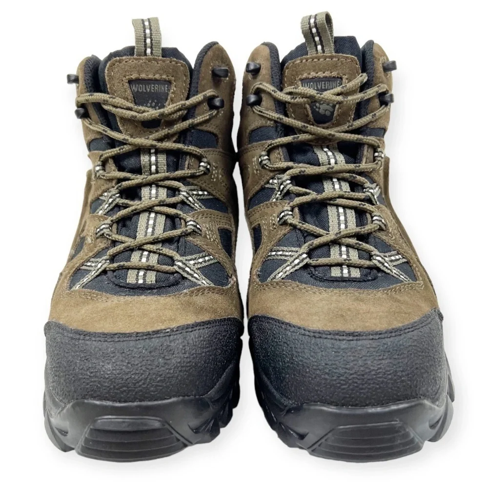 Wolverine Brighton Leather Steel Toe Mid Hiking Boot Brown 11