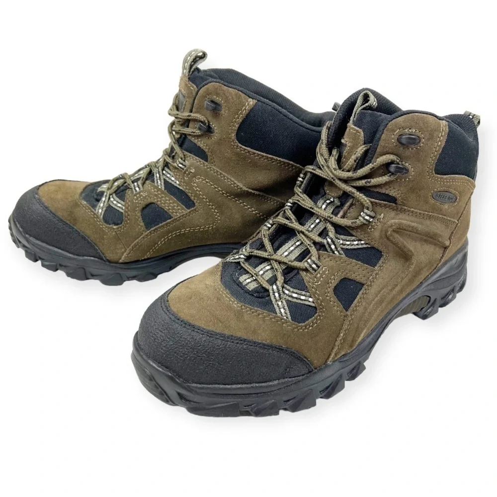 Wolverine Brighton Leather Steel Toe Mid Hiking Boot Brown 11