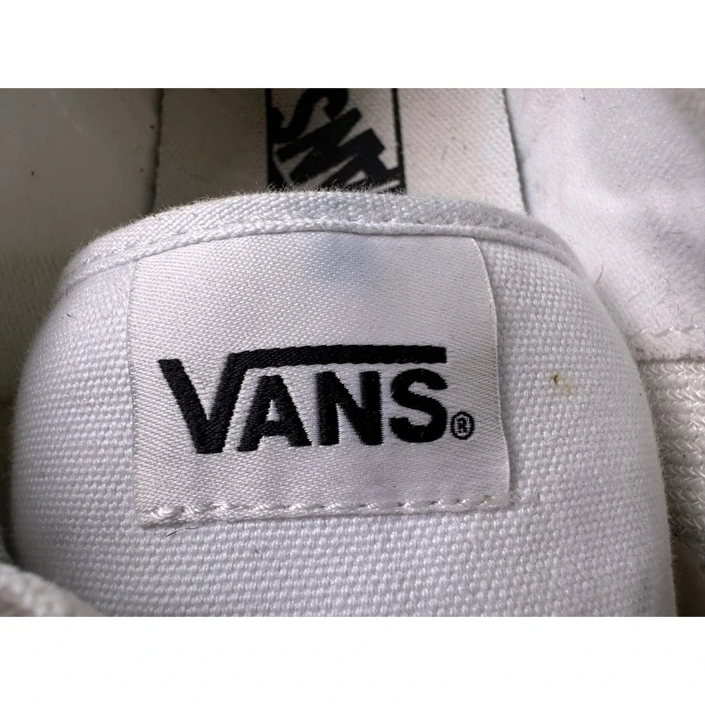 Vans Atwood Low White Canvas Skate‎ Shoes Mens Size 8.5 Casual Low Top Sneakers