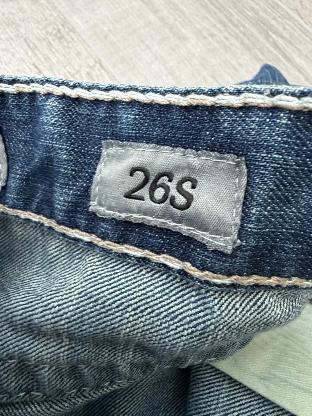 BKE Aiden western bootcut jeans contrast stitching can be unisex size 26S
