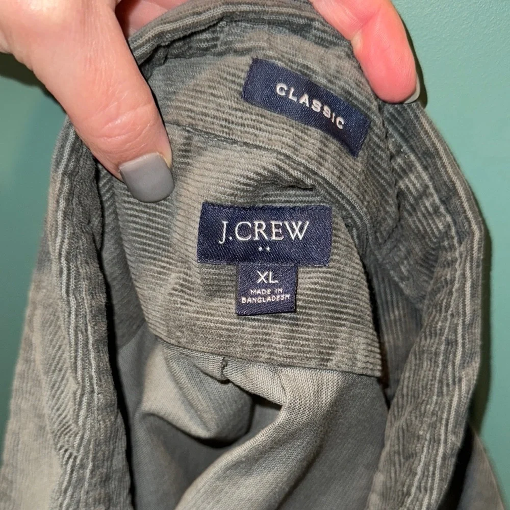 Men's J Crew XL‎ button up gray shirt. Fall/comfy