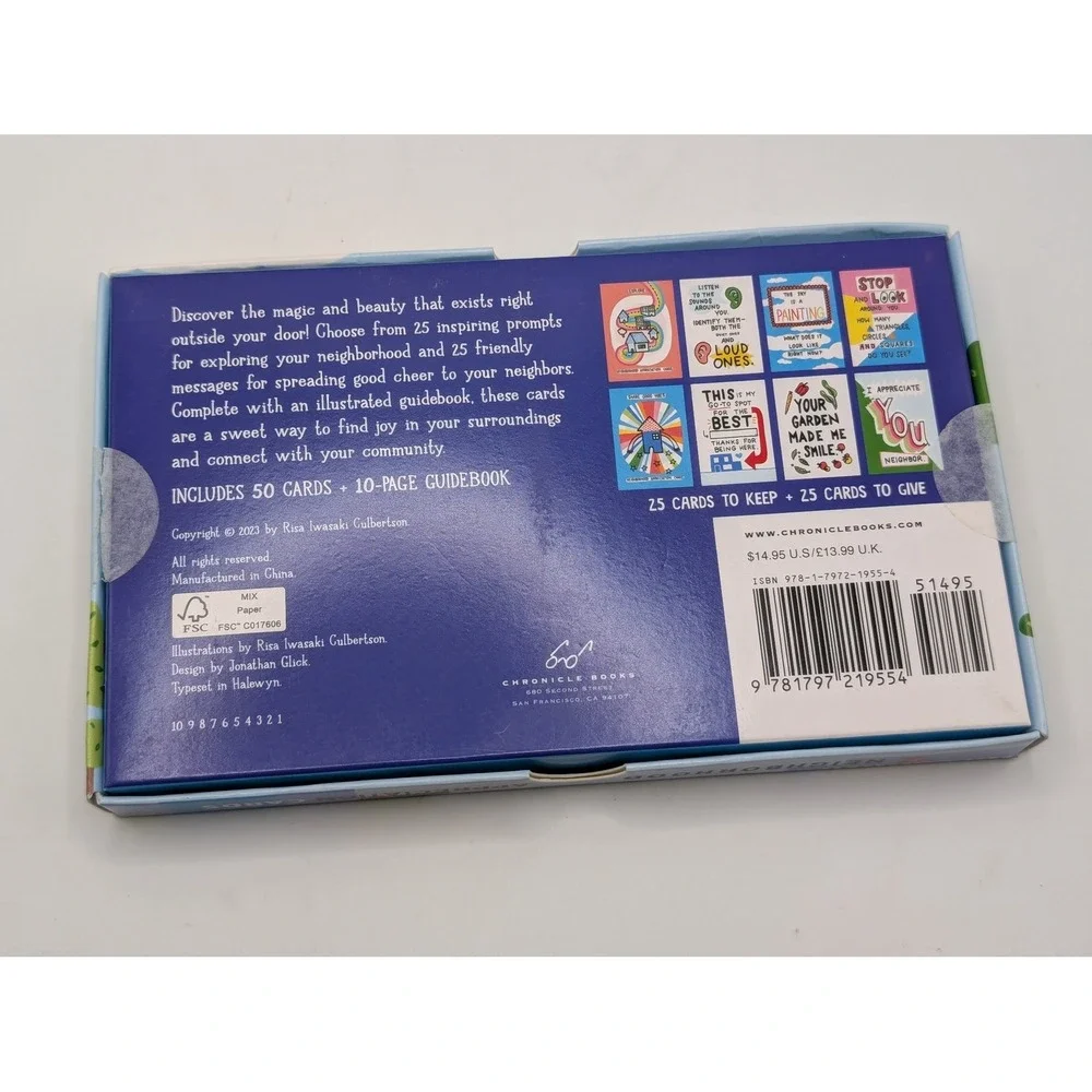 Neighborhood Appreciation Cards Risa Iwasaki Culbertson 50 Notes Chronicle Books