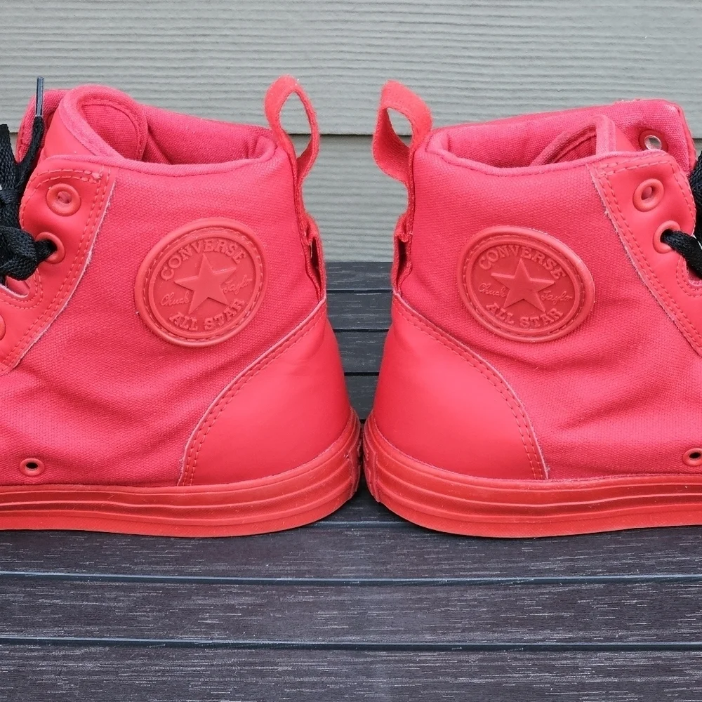 Converse‎ Chuck Taylor All Star High Top Shoes Red Black Sneakers Mens Size 11