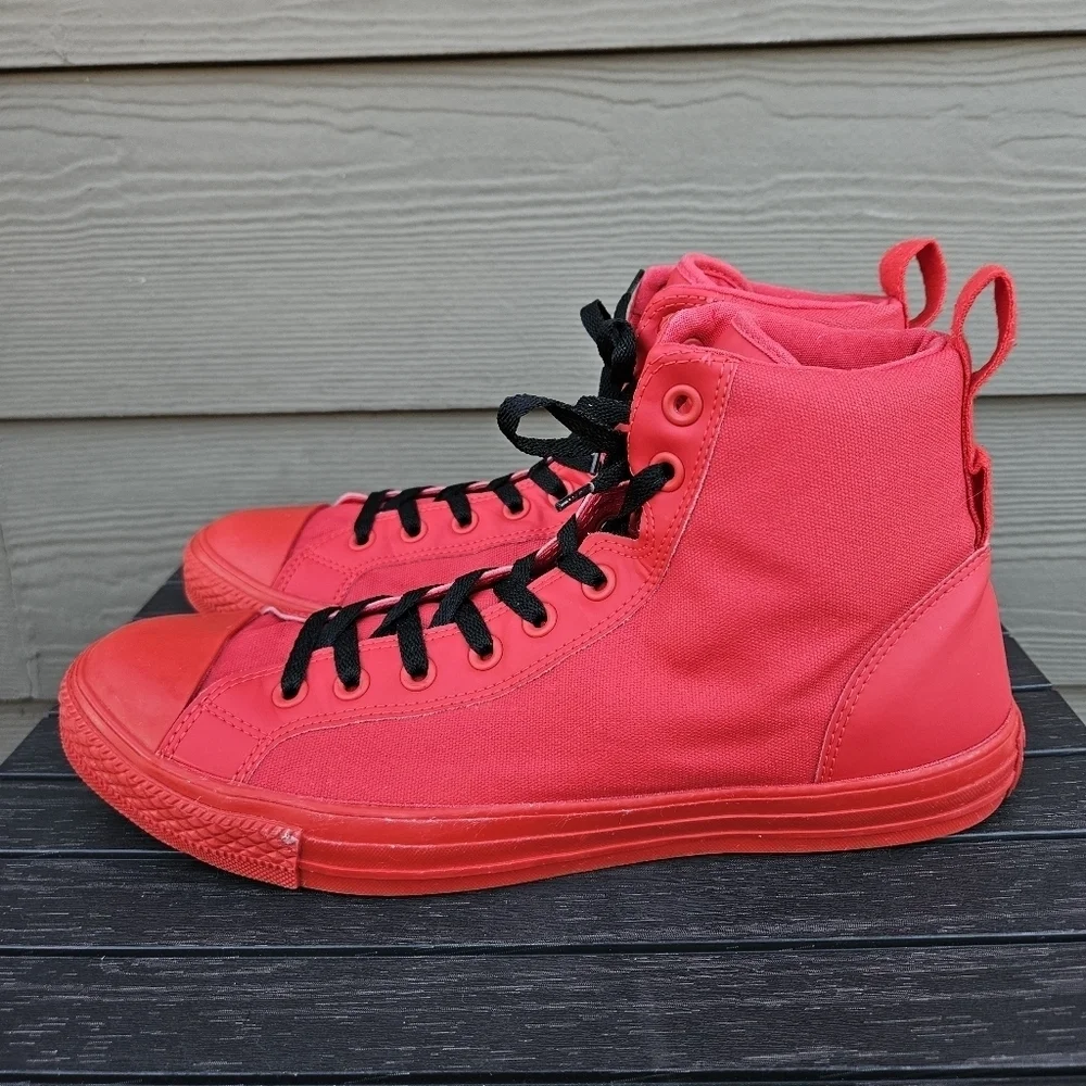 Converse‎ Chuck Taylor All Star High Top Shoes Red Black Sneakers Mens Size 11