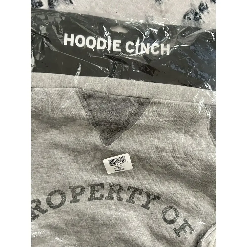 Property Of UNC Chapel‎ Hill Gray Hoodie Cinch Bag NWT