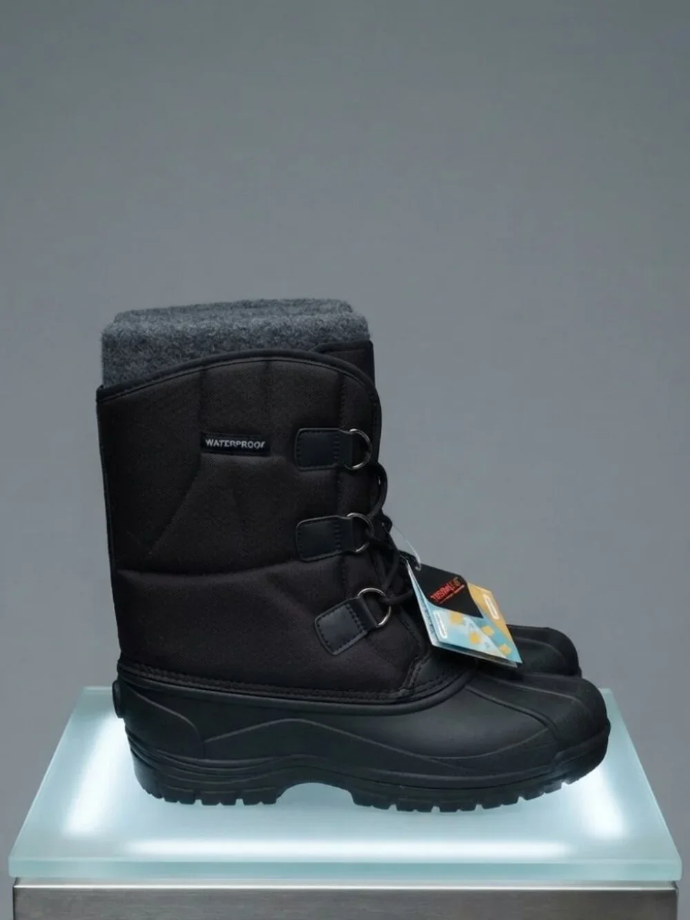 Pervarro Thermolite Winter Snow Boots Black Size 11 NWT Insulated Waterproof