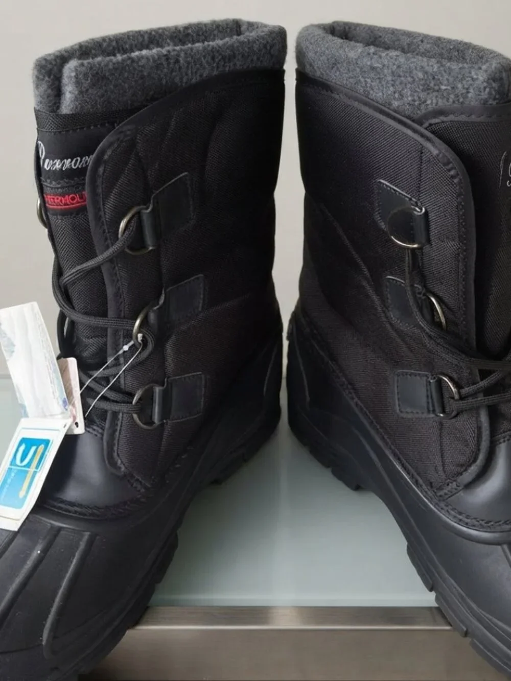 Pervarro Thermolite Winter Snow Boots Black Size 11 NWT Insulated Waterproof