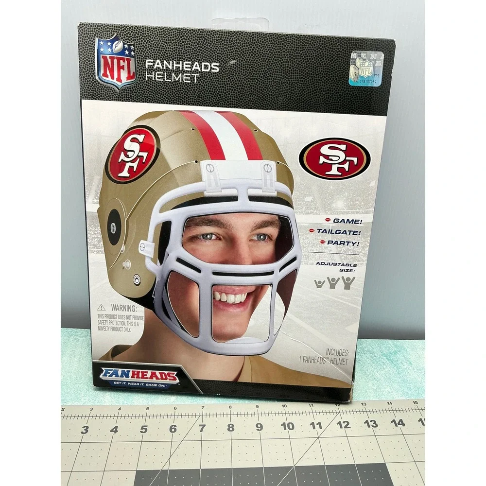 NFL San‎ Francisco 49ers Fanheads Helmet Adjustable Size Game Tailgate Party