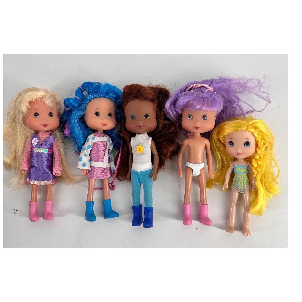 Strawberry‎ Shortcake Friends Doll Lot of 5 Playmates 2000s 6 inch Figures