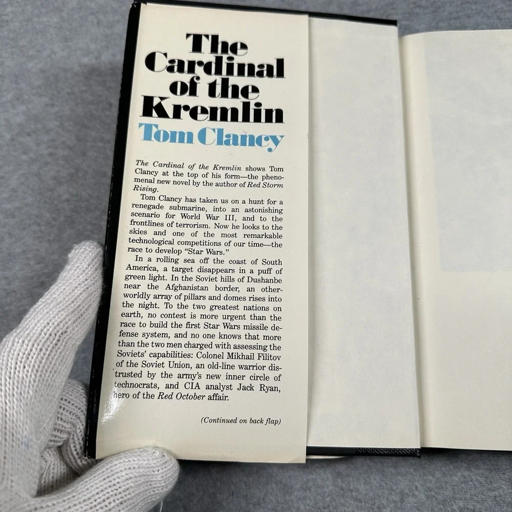 Tom‎ Clancy The Cardinal of the Kremlin 1988 1st Ed Hardcover DJ Rare NOTE