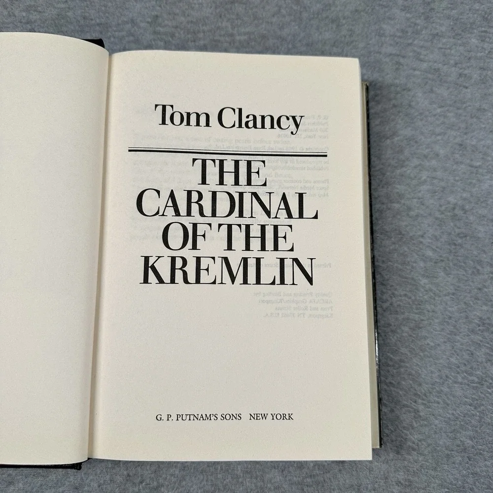 Tom‎ Clancy The Cardinal of the Kremlin 1988 1st Ed Hardcover DJ Rare NOTE
