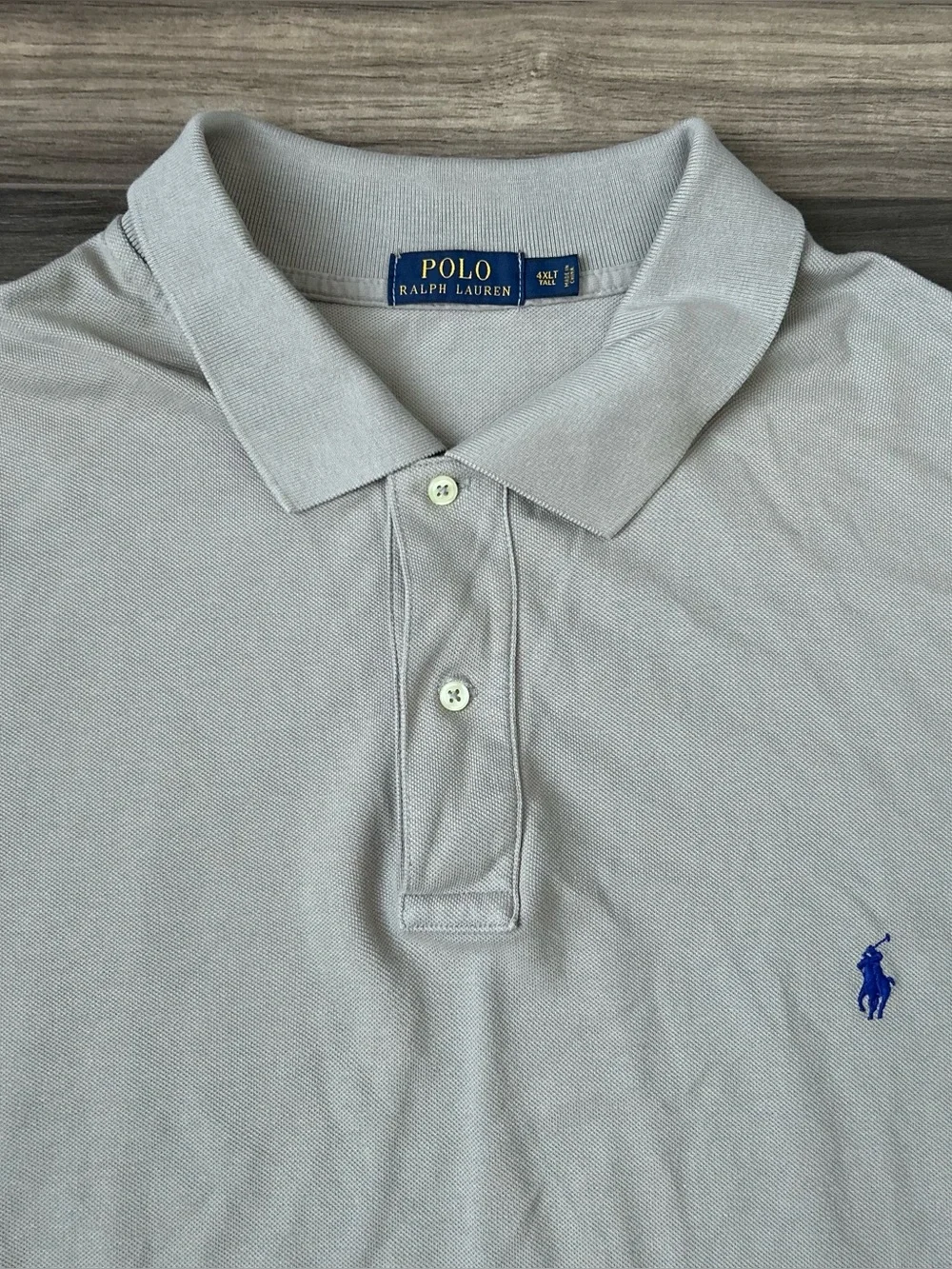 Polo Ralph Lauren Short Sleeve Polo Shirt Mens Size 4XLT Blue Pony