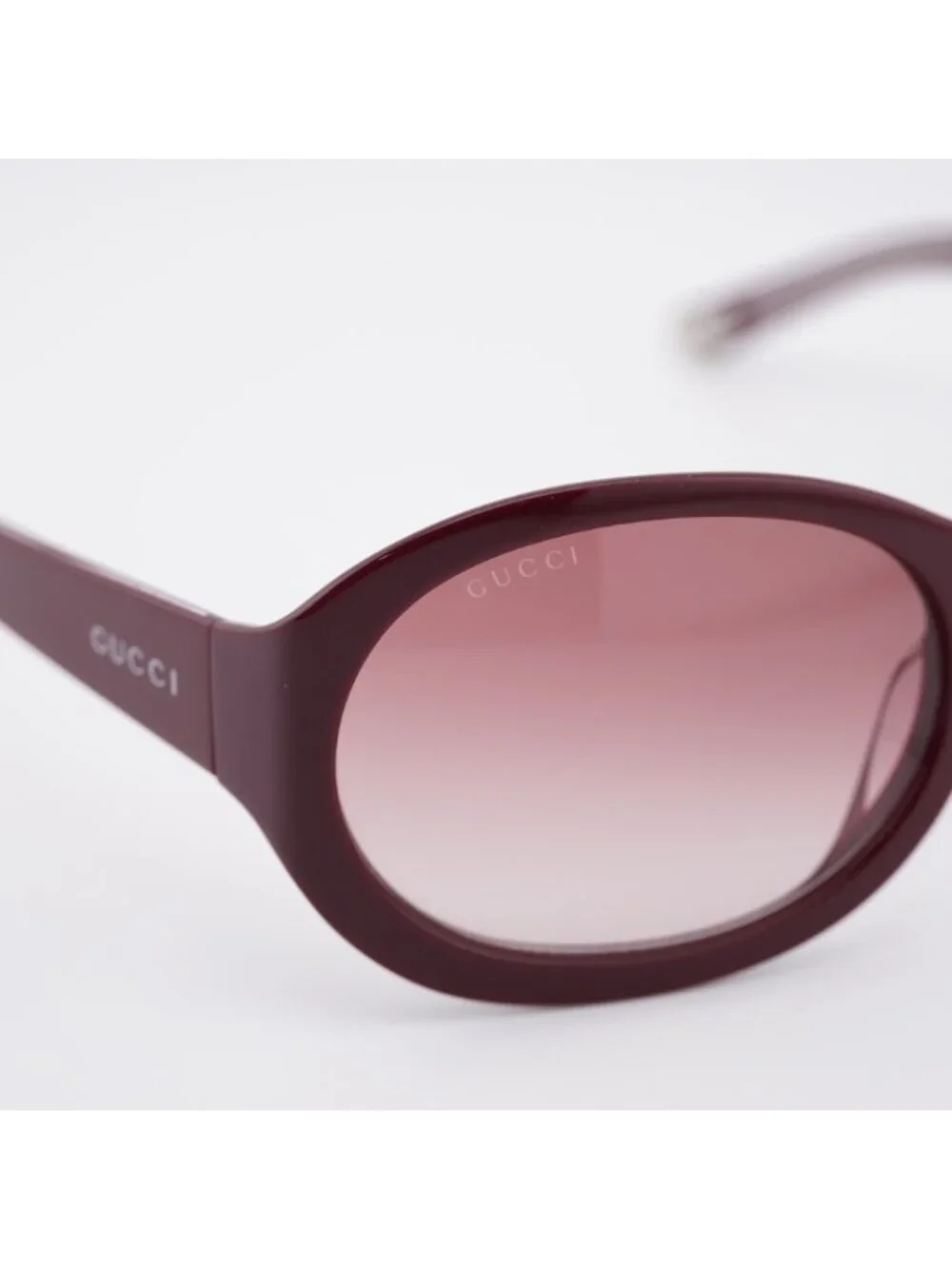 Gucci GG2012S 002 Sunglasses Solid Burgundy Square Frame, Burgundy Lenses