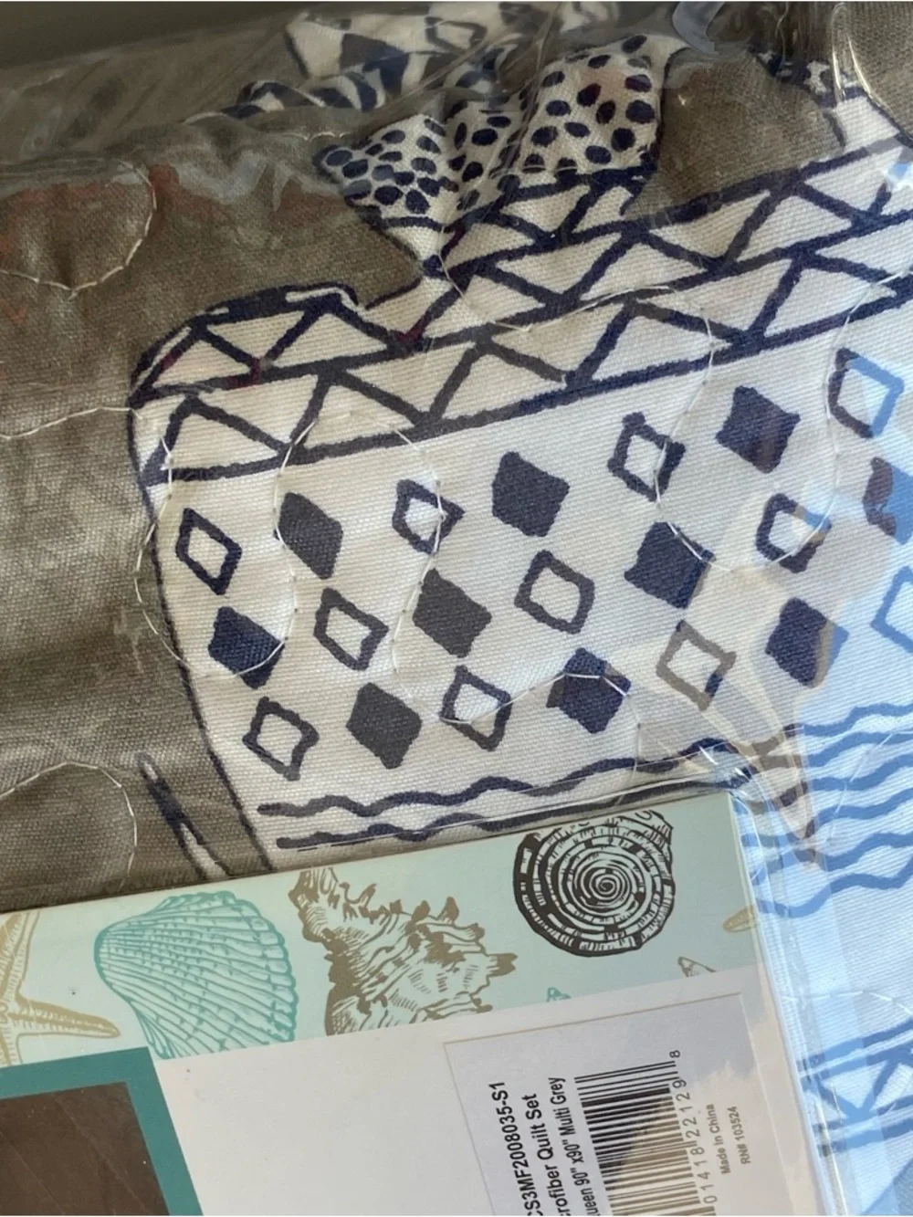 NWT‎ Resort Style Comforter with shams Queen Full coastal beachy