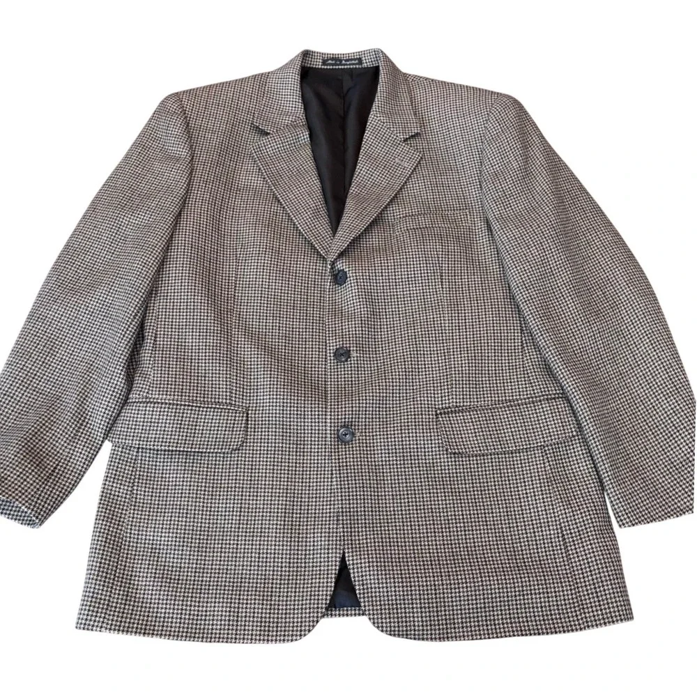The Savile Row | SR | Macy's Men's Store |‎ Houndstooth 100% Wool | Blazer