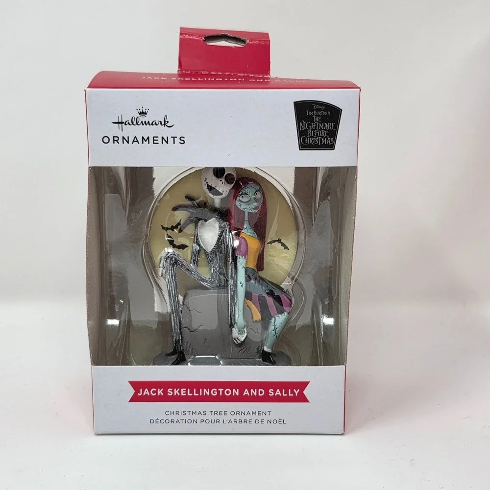 Hallmark Disney Nightmare‎ Before Christmas Jack Skellington Sally Tree Ornament