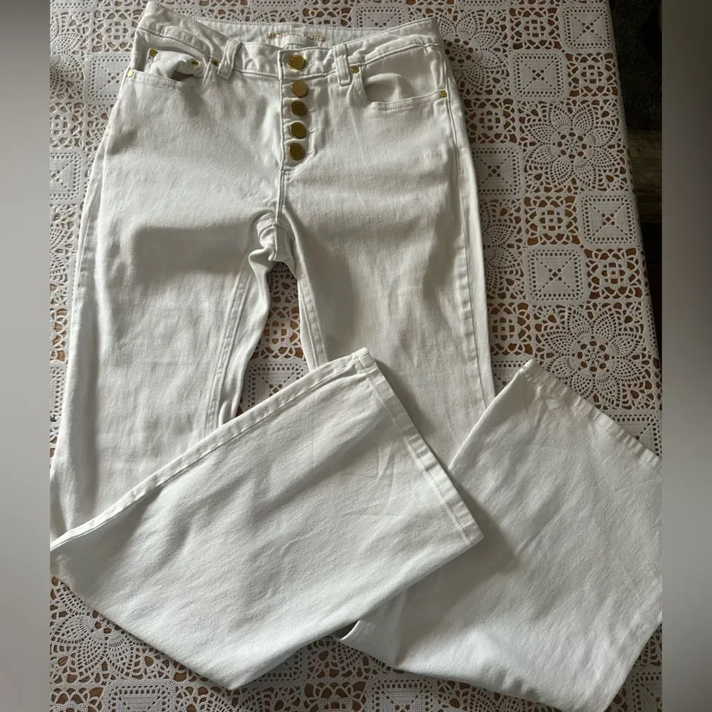 Michael Kors White Jeans boot cut