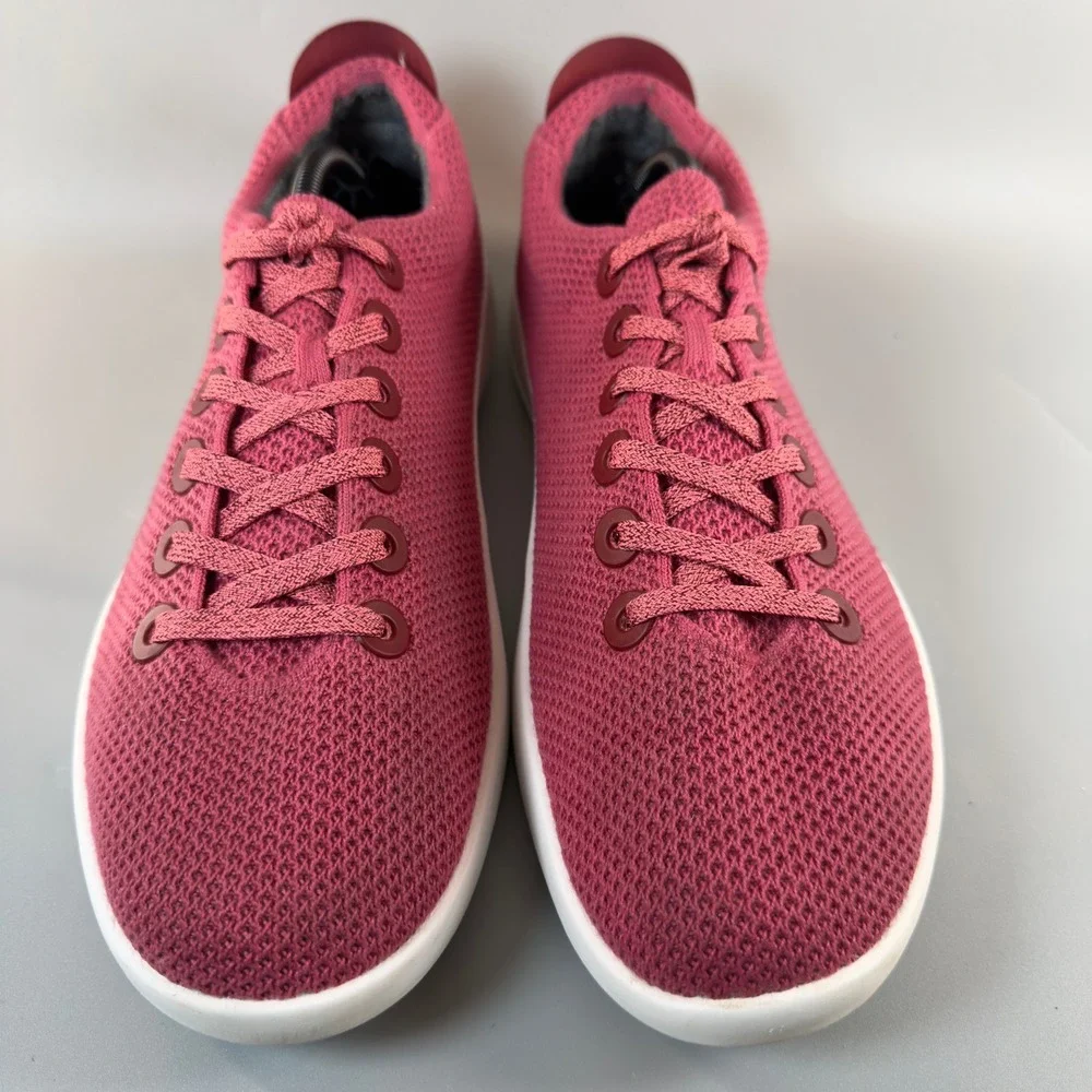 Allbirds Tree Piper Mens 13 Lux Pink White Running Shoes‎ Lace Low Train Sneaker