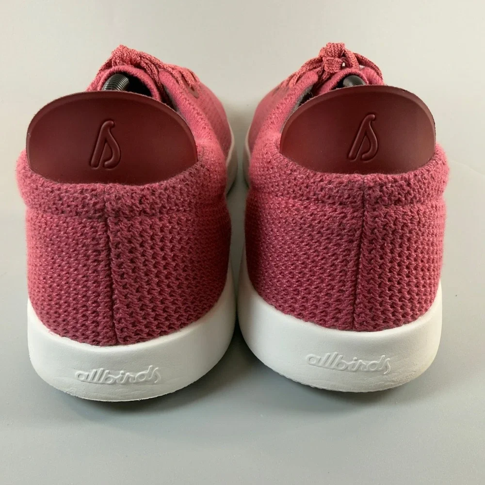 Allbirds Tree Piper Mens 13 Lux Pink White Running Shoes‎ Lace Low Train Sneaker