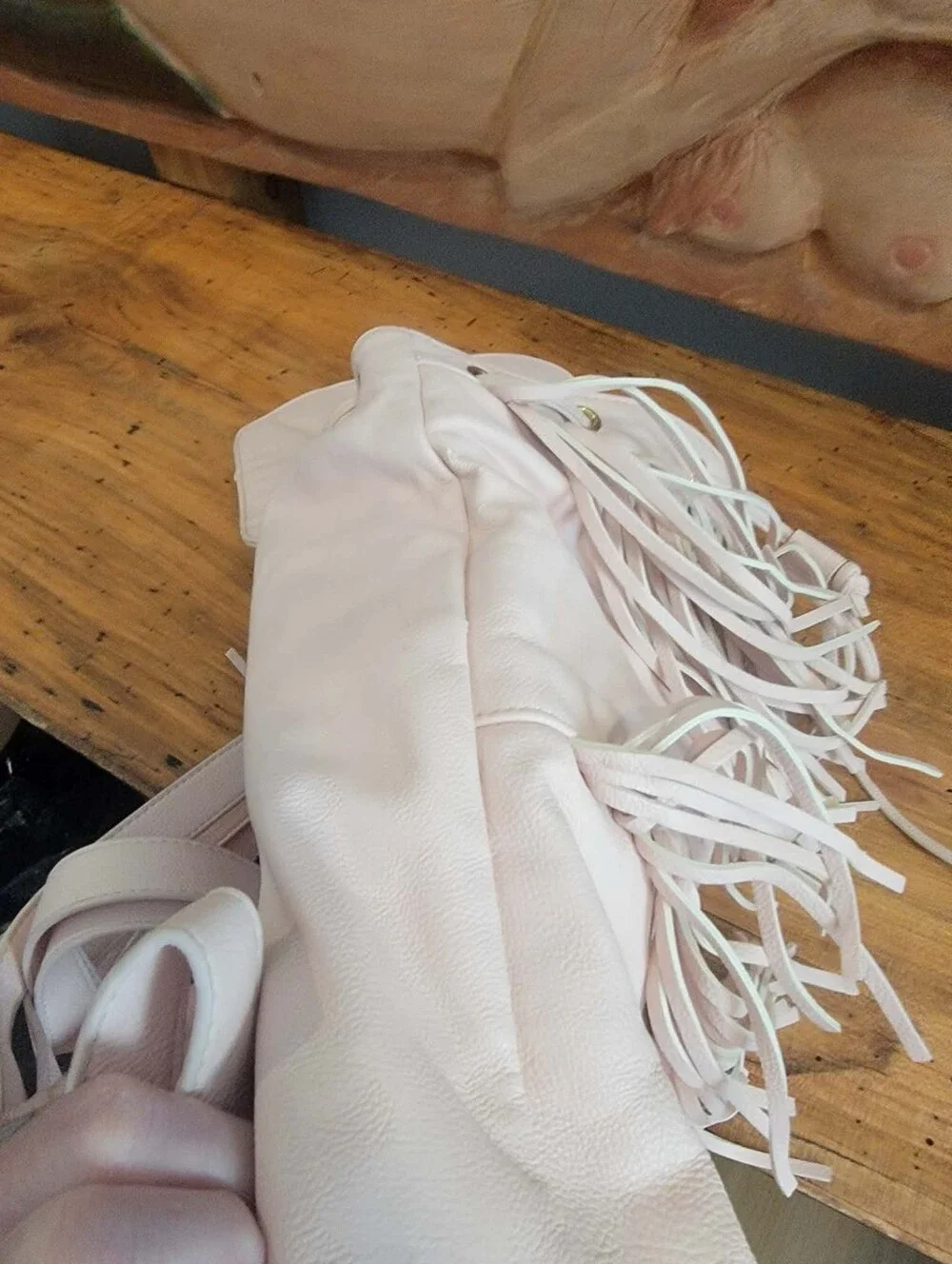 Betsey Johnson Pink Faux Leather Back Pack