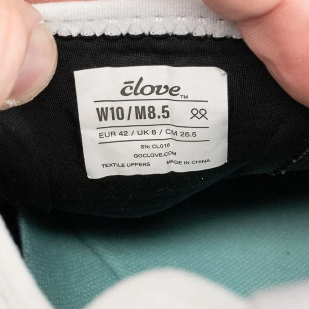 Clove Shoes Mens Size 8.5 Womens 10 White Slip Resistant Nursing Work Sneakers