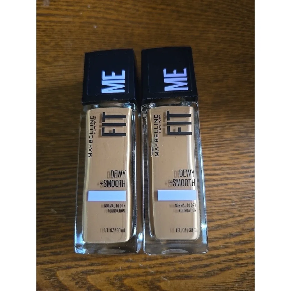 2 Pack: Maybelline Dewy & Smooth Fit Me Liquid Foundation *330 Toffee*‎ (NN3442)