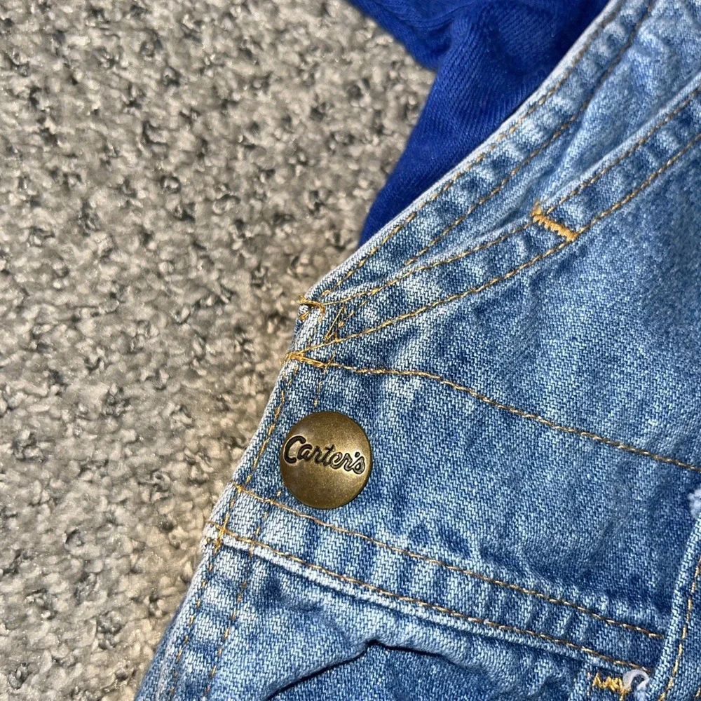 Vintage 1980's Carters Overalls And T Shirt. 24‎ Months, 2T. Denim outfit