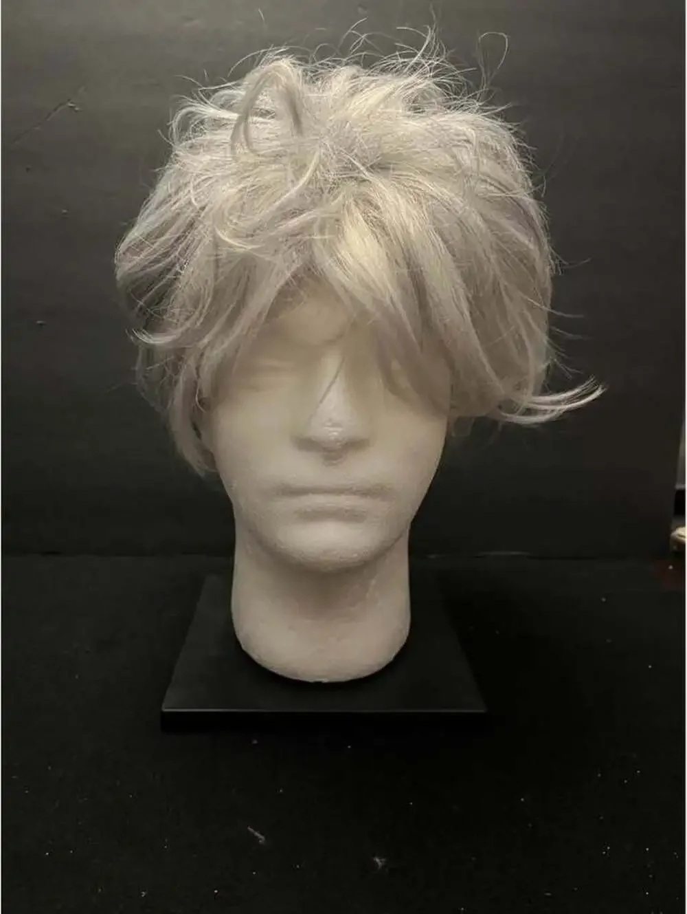 Short Silver Grey Layered Cosplay Wig