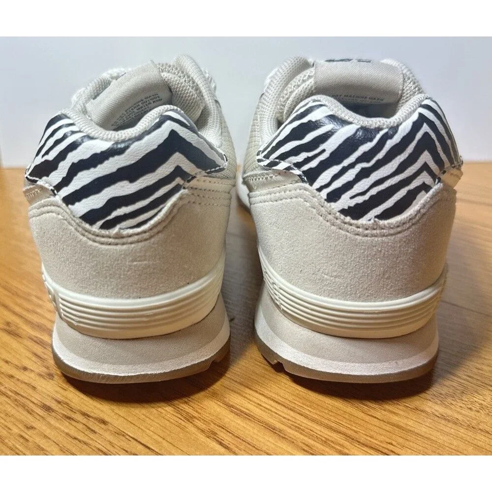 New Balance 574 Sea Salt Zebra Youth Kids‎ Sneaker Size 1.5 Suede EVA Technology