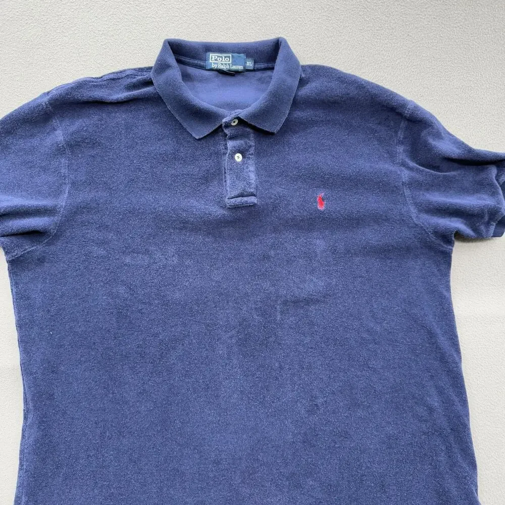 Polo Ralph Lauren Polo Shirt Mens XL Blue Classic Fit Short Sleeve Cotton Casual