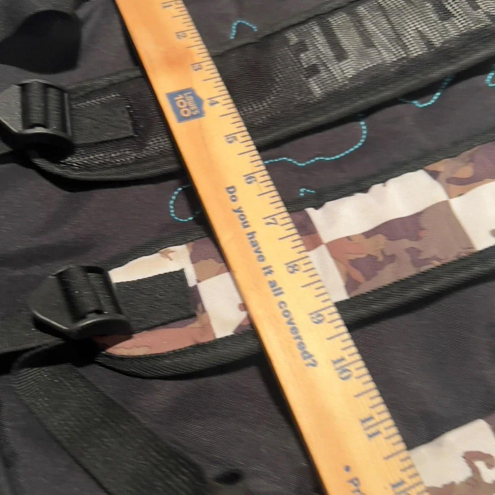 Fortnite Camo Checkerboard Backpack 18in School Gaming‎ Bag Unisex