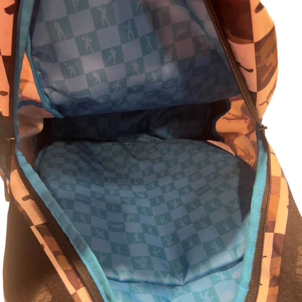 Fortnite Camo Checkerboard Backpack 18in School Gaming‎ Bag Unisex