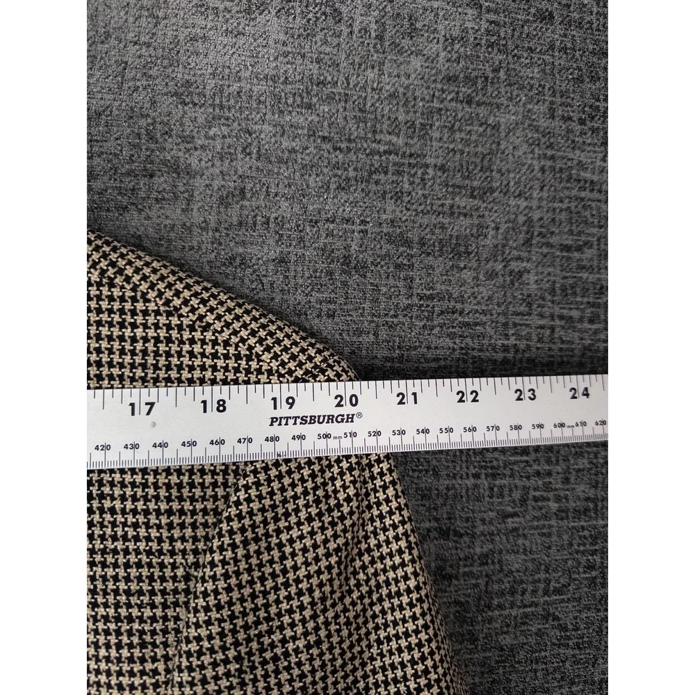 VTG Joseph Abboud Houndstooth Blazer Mens‎ 44R Single Breasted Business Academia