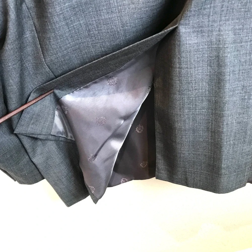 Lauren Ralph Lauren‎ Men's Grey 100% Wool Jacket Blazer Size 52L