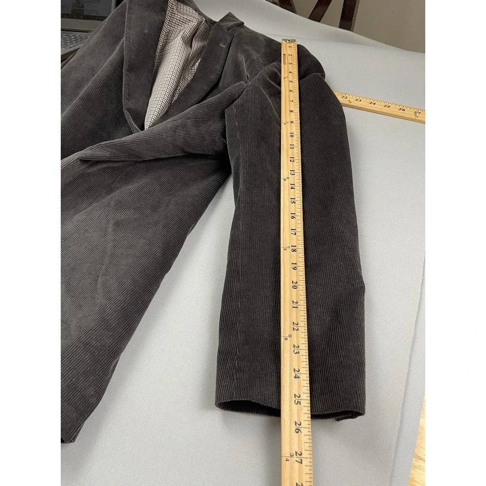 Saddlebred Mens Blazer 52 Brown Corduroy‎ Sport Coat Rustic Fall Country Evening