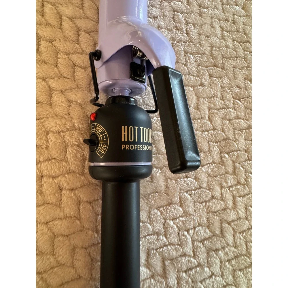 Hot Tools Professional Lavender Ceramic Curling Iron 1 Inch Purple HT7015LAV