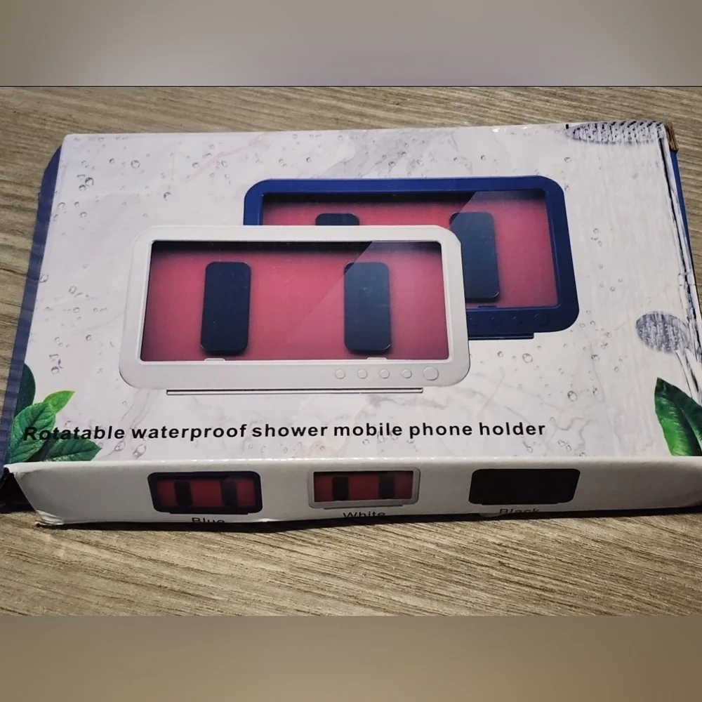 Waterproof Shower‎ Mobile Phone Holder Rotates New White Cell Phone