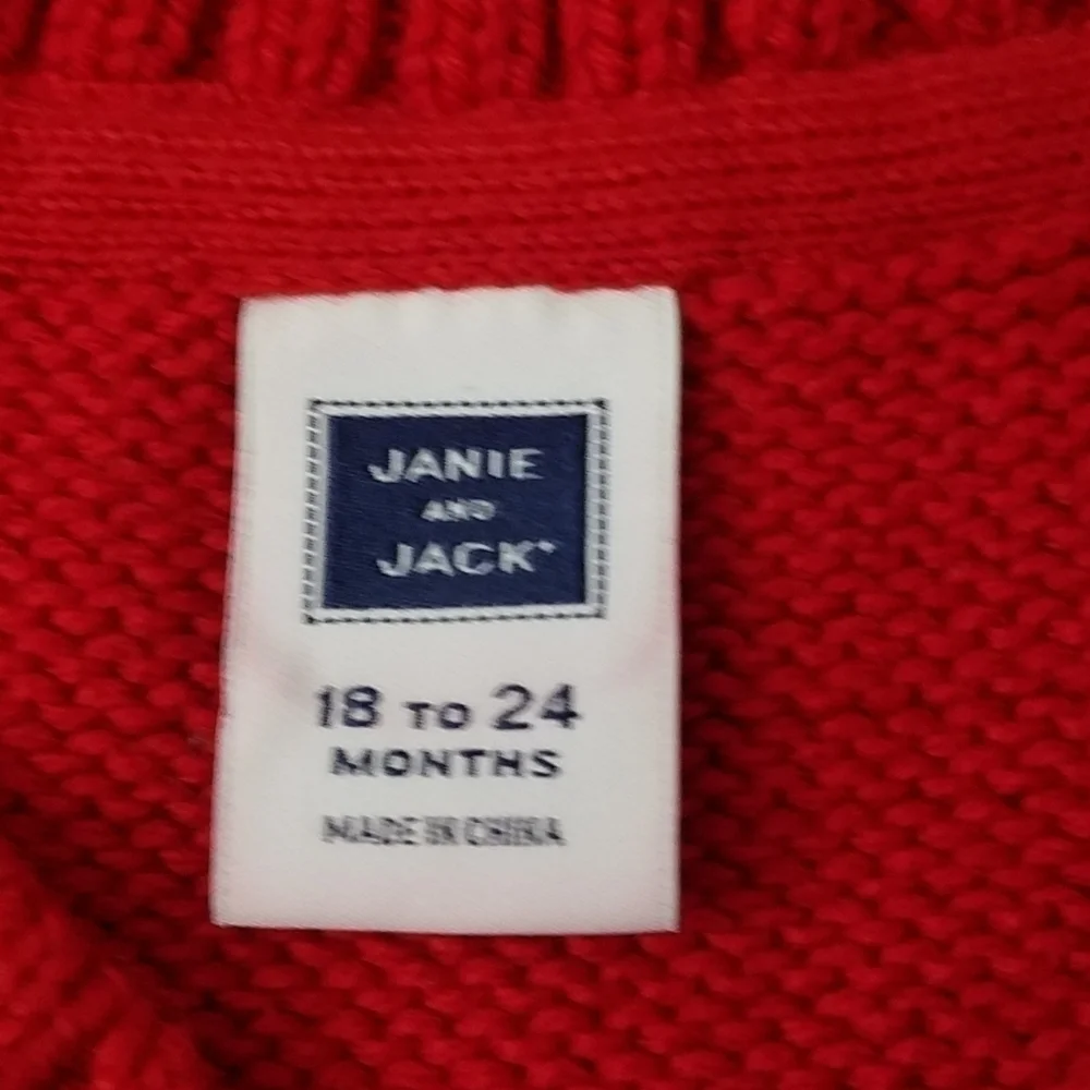 Janie and Jack Cable Knit Vest 18-24m