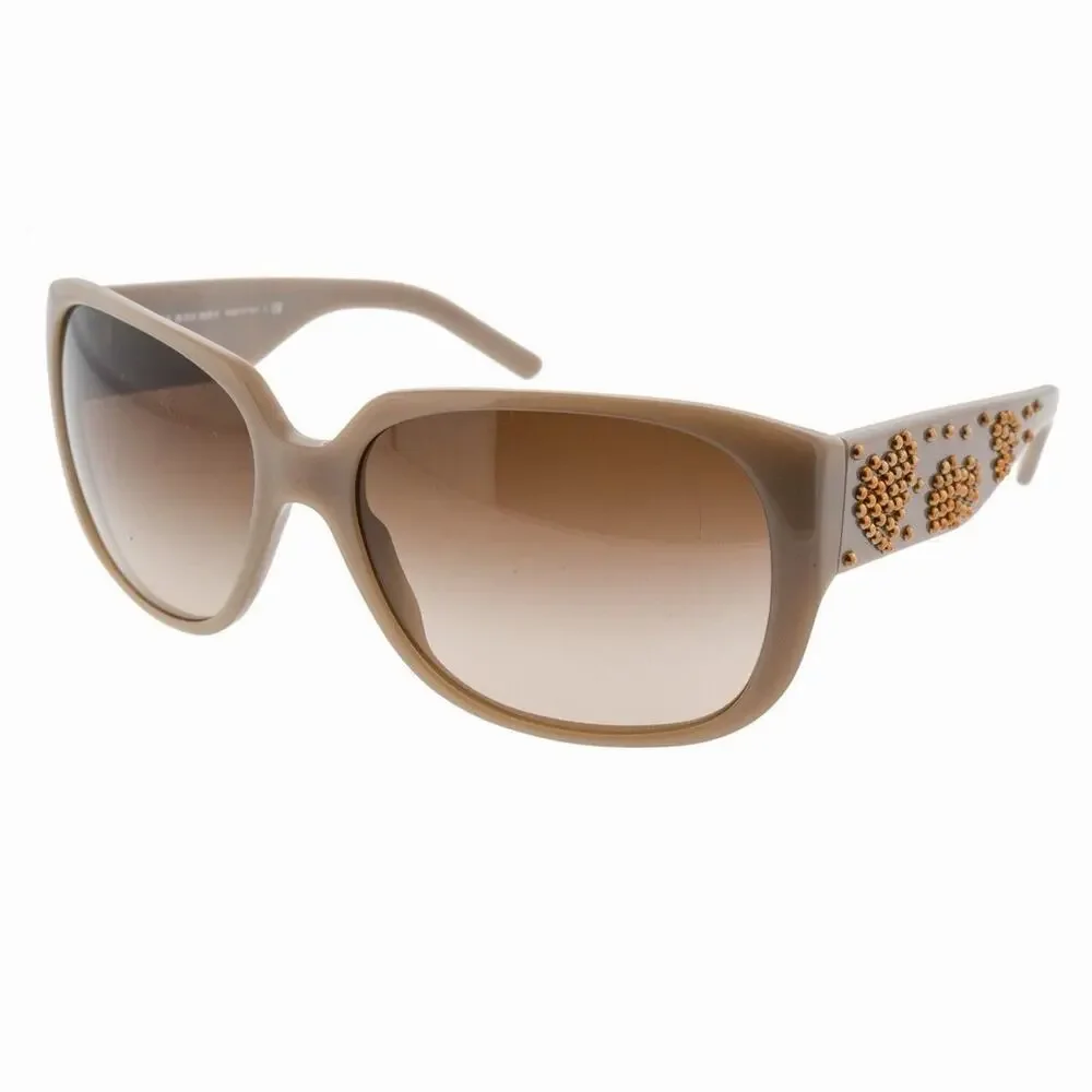 Burberry B 4096 Beige with Heart Stud Detail Women's Sunglasses Y2K