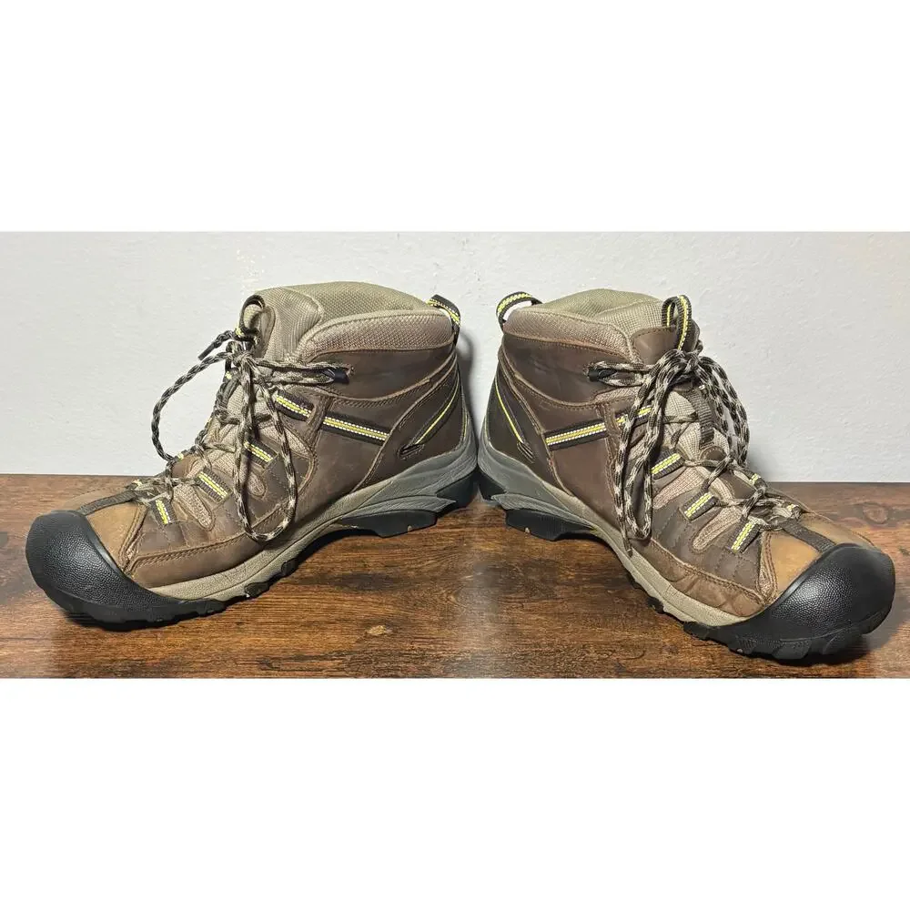 Keen Men's Targhee II Mid Waterproof Hiking Boots Brown Sz 13