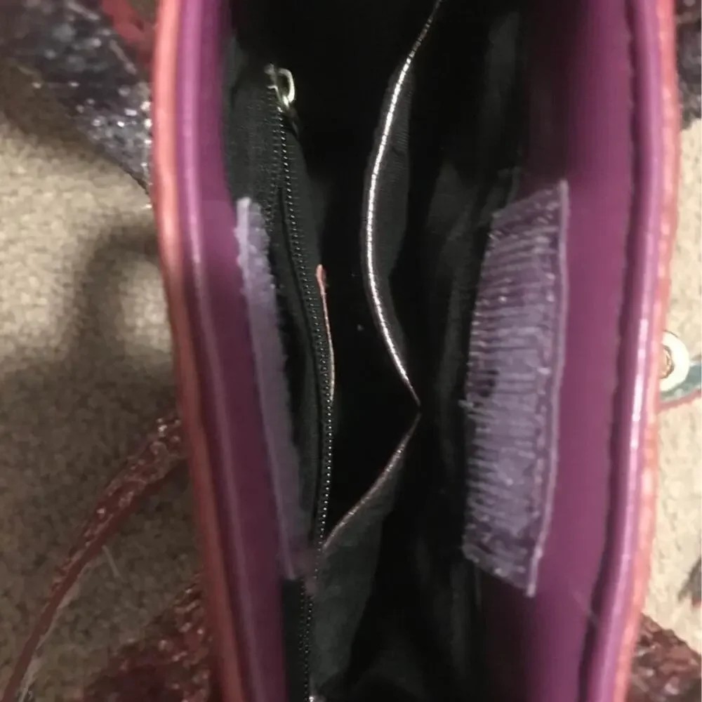 Girls rainbow glitter crossbody purse
