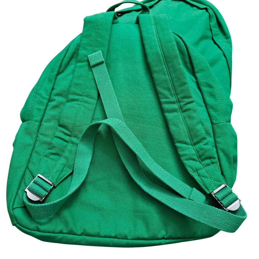Polo Ralph Lauren Canvas‎ Backpack Green Classic Polo Pony Logo School Work Nwot