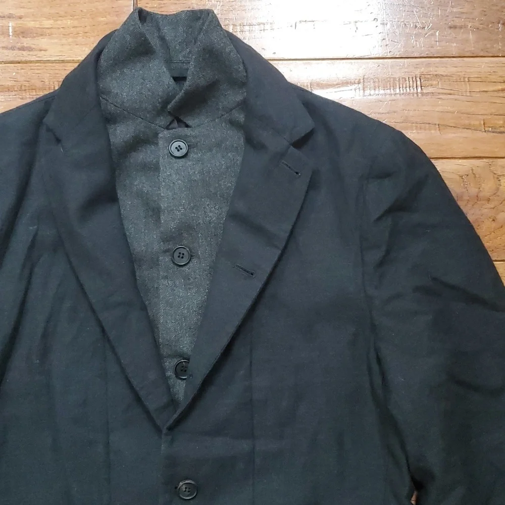 All Saints linen charcoal