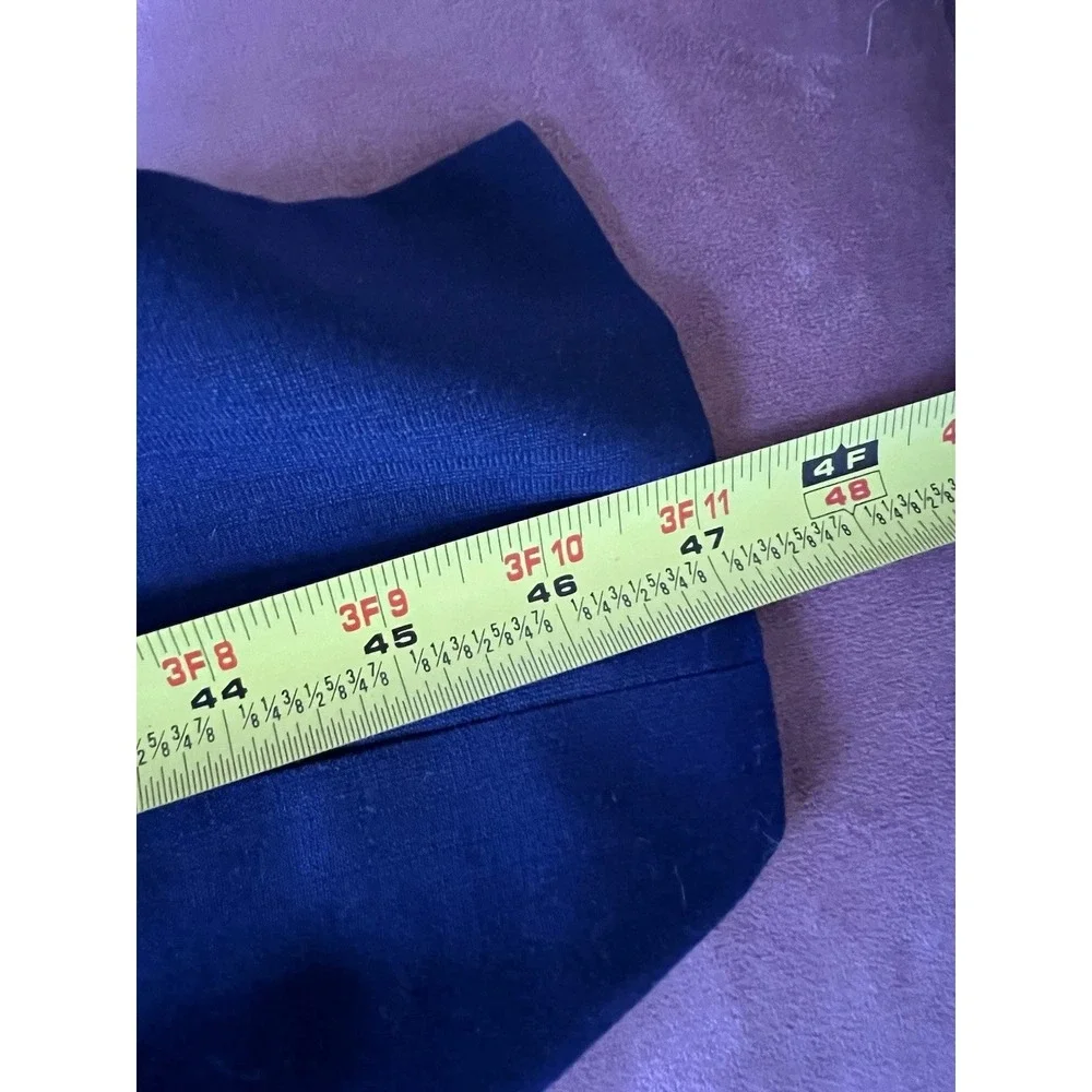 Vintage Royal Blue Tailcoat Formal Evening Jacket Black Satin Lapel Costume