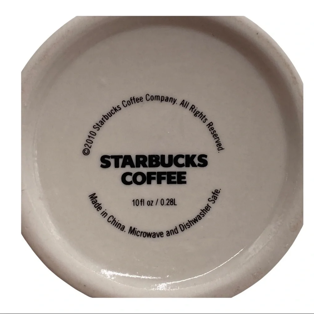 Starbucks embossed scroll
