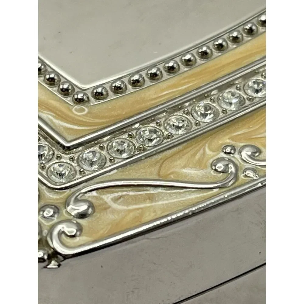 Things Remembered Regal Elegance Heart Keepsake/Jewelry Box w/Swarovski Crystals